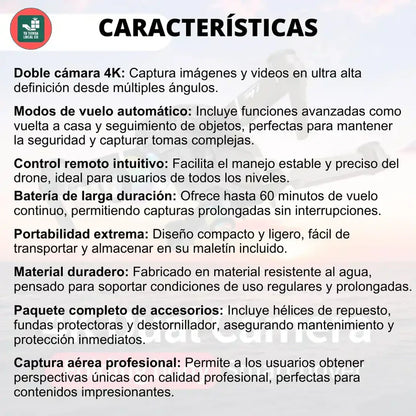 NUEVO DRONE W8 PRO MAX 2025 CON INTELIGENCIA ARTIFICIAL + ESTUCHE DE REGALO ✅