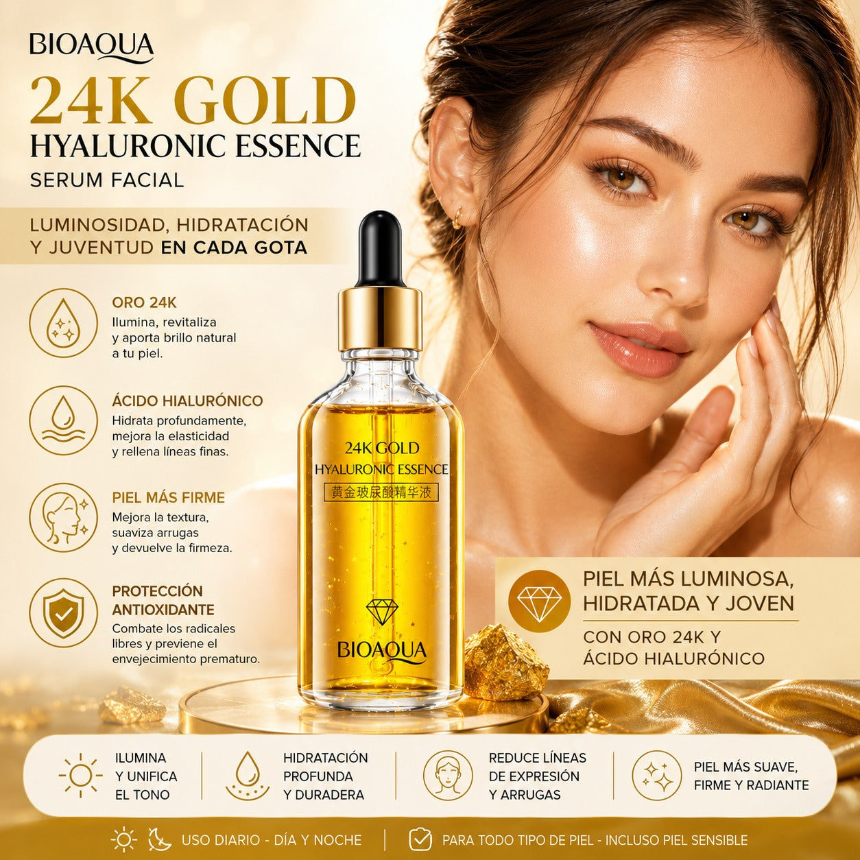 SERUM 24K GOLD ORO BIOAQUA
